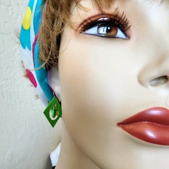 Vintage 60's Pierced Earrings - Picture 3 of 5